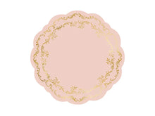 Disposable Placemats Dusty Pink & Gold 6ct