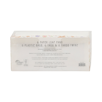 Foil Gingerbread Cookies Loaf Pan Set 6ct