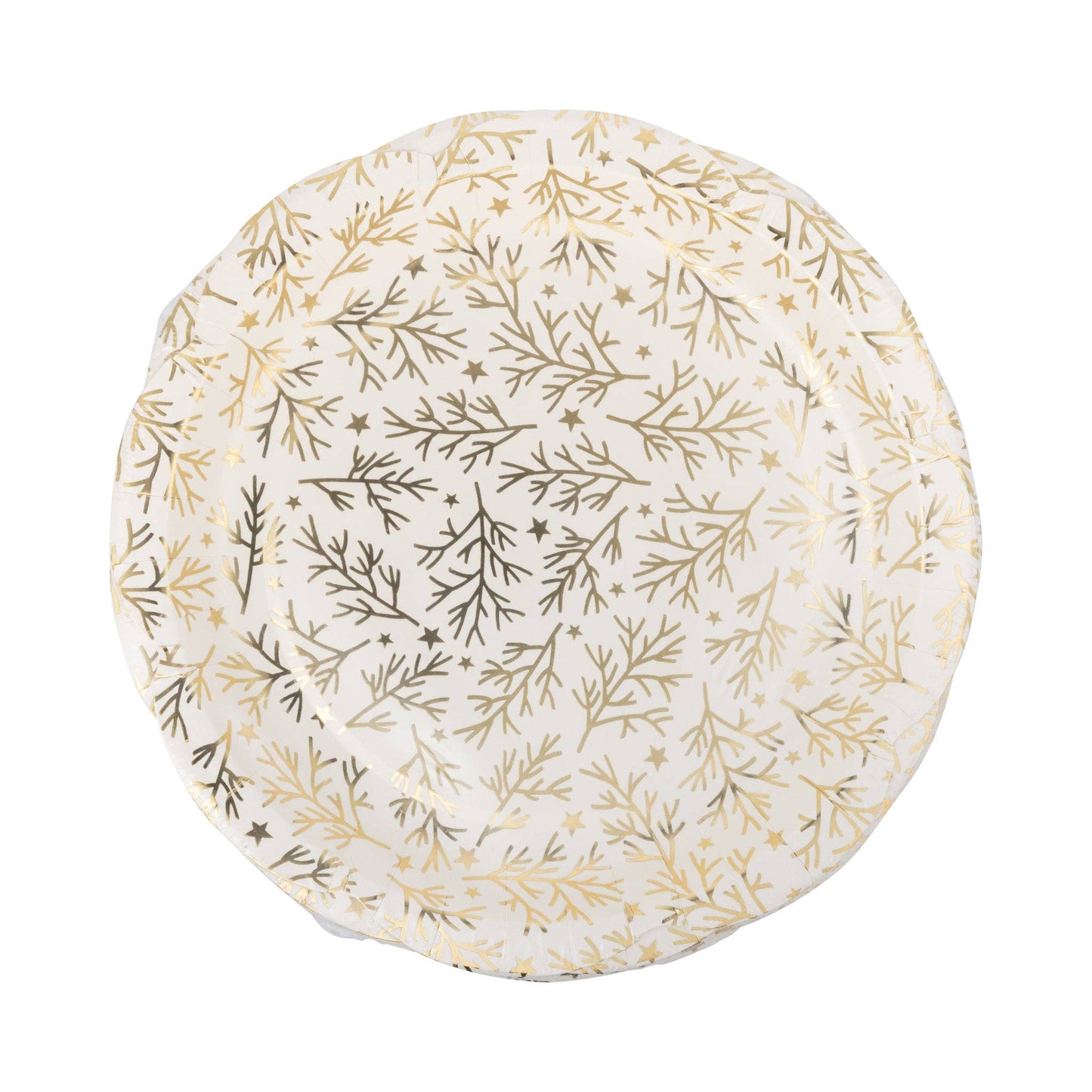 PLPL1833 - Gold Sprigs Paper Plate