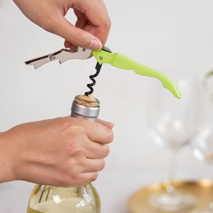 Truetap Double-Hinged Waiter's Corkscrew in Lime