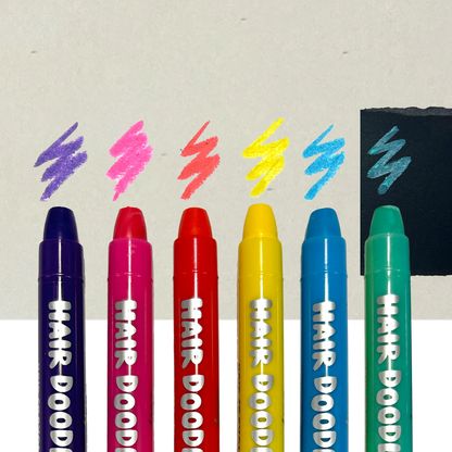 Hair Doodlers Hair Crayons Set of 6