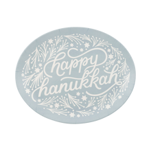 Happy Hanukkah Oval Tray
