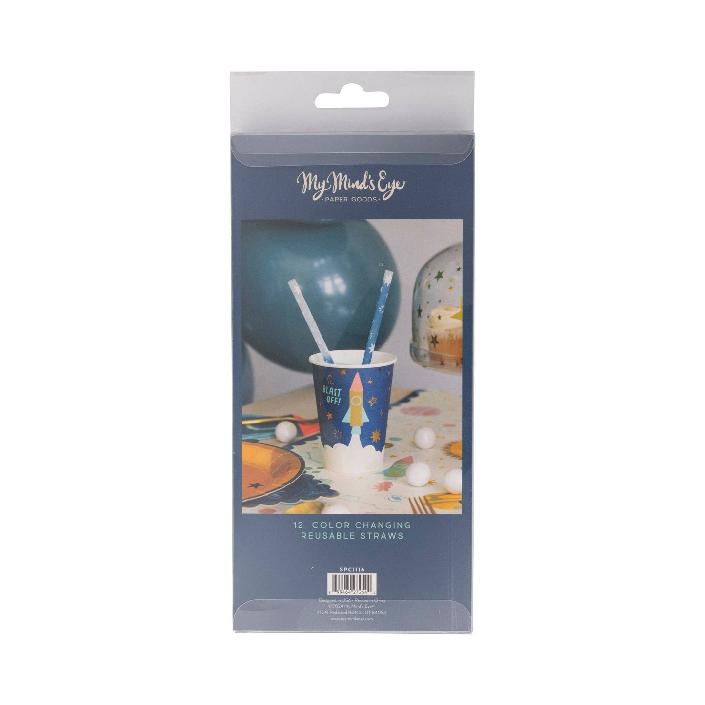 Color Changing Reusable Straws 12ct