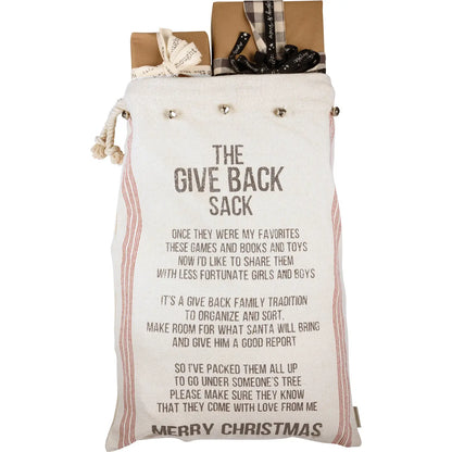 The Give Back Sack Merry Christmas Santa Sack