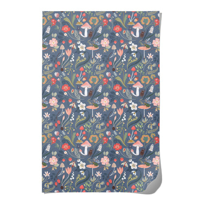 Forest Blue wrapping paper