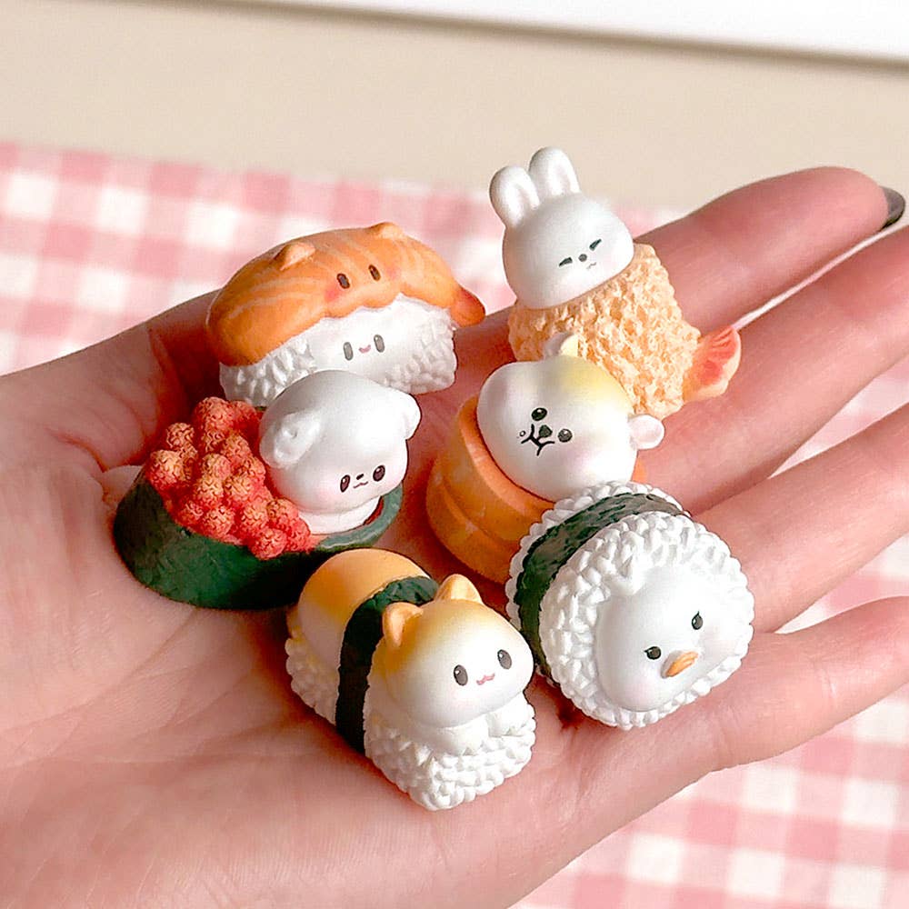 Random Sushi Animal Miniature Figure – Blind Box Toy