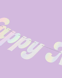 Happy New Year Iridescent Banner