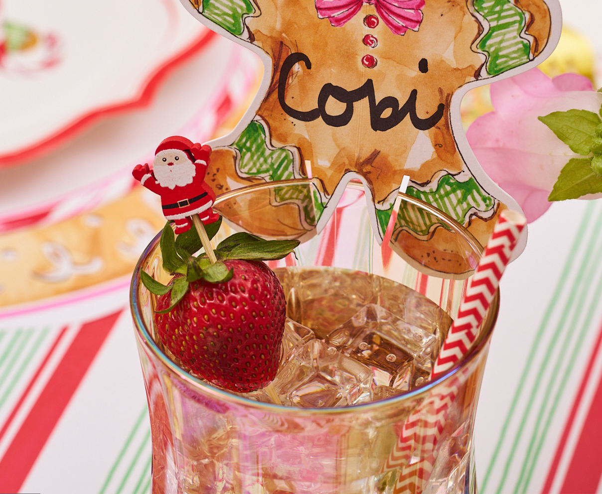 Santa Large Cocktail Picks/30pk