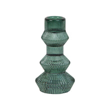 Sage Green Glass Candle Holder