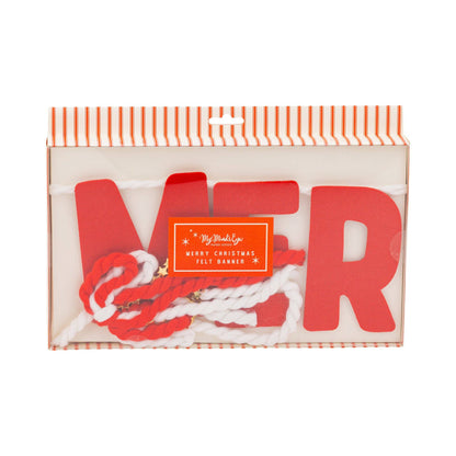 Thick Felt Merry Christmas Banner