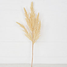 21in Spray-Beige faux Sorghum clusters