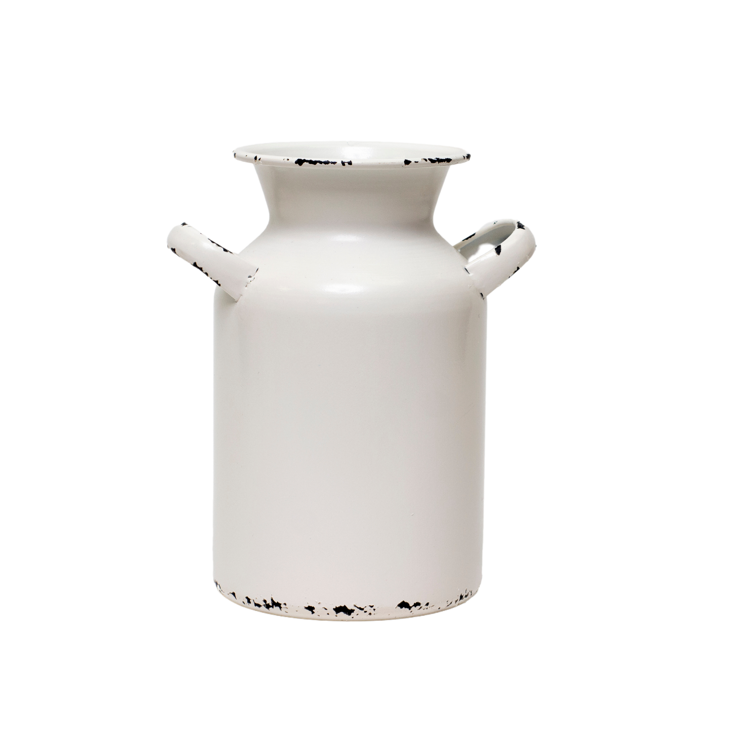 8"H Rustic Metal Milk Jug Vase