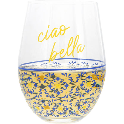 Ciao Bella - 18 oz Stemless Wine Glass