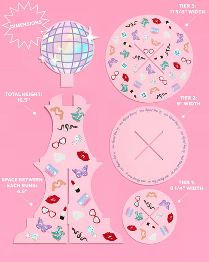 Party Era Cupcake Tower - 3 tiered display, dessert stand