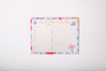 Meal Planner and Shopping List Set, Floral