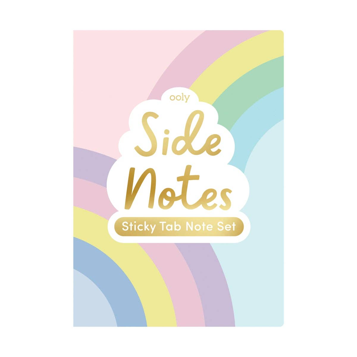 Side notes: Sticky Tab note Set - Pastel Rainbows