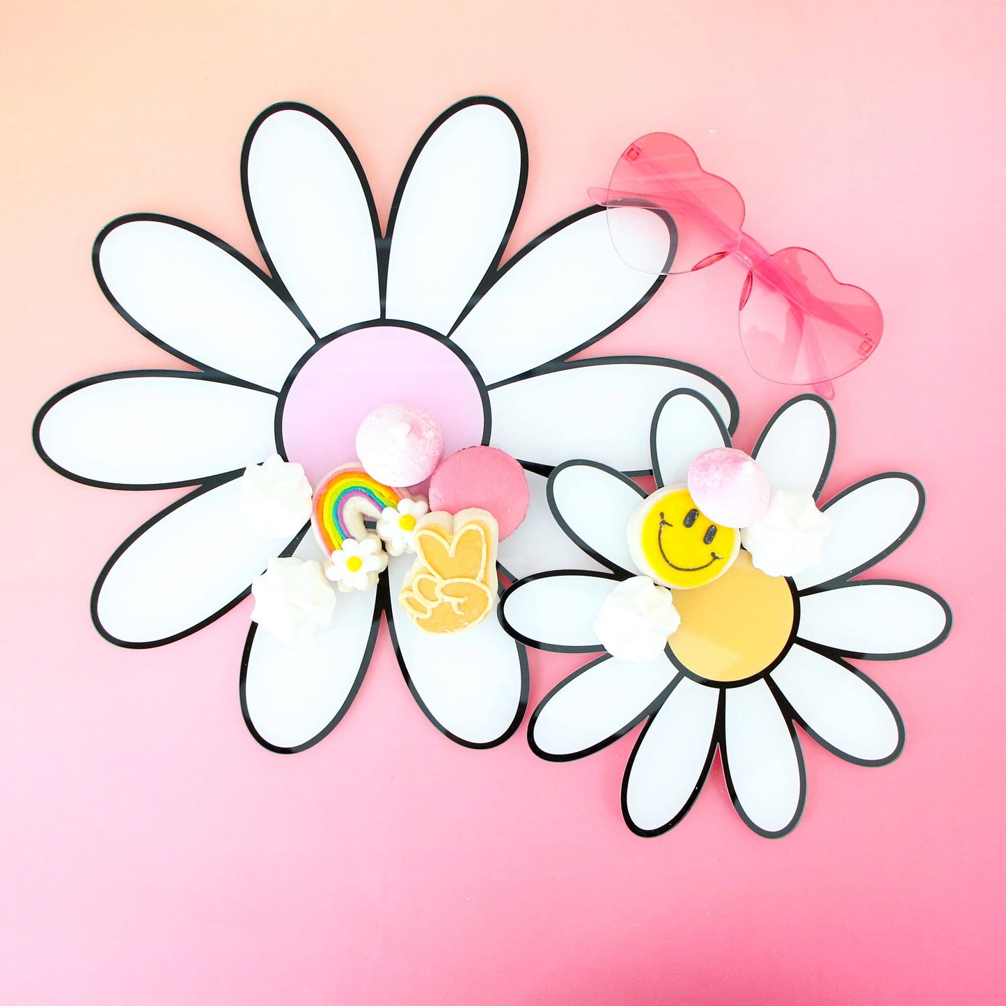 Daisy Charcuterie Tray -set of 2