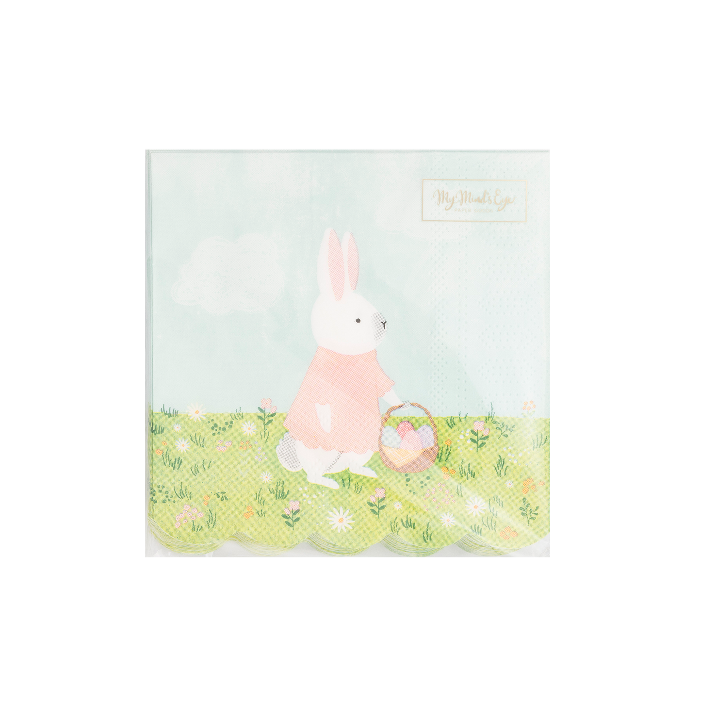 Bunny Cottage Paper Cocktail Napkins 24ct