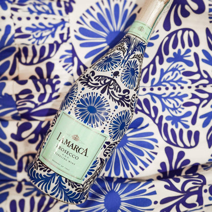 Beau Bottle x Sheridan French Collection - Navy Jardin - Prosecco Collection