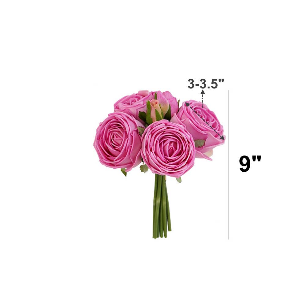 6-stem bundle-Real Touch rose bouquet