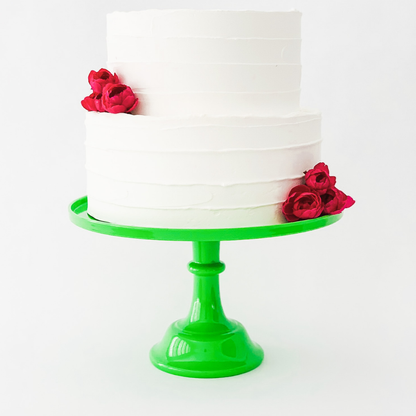 Kelly Green Melamine Pedestal Cake Stand