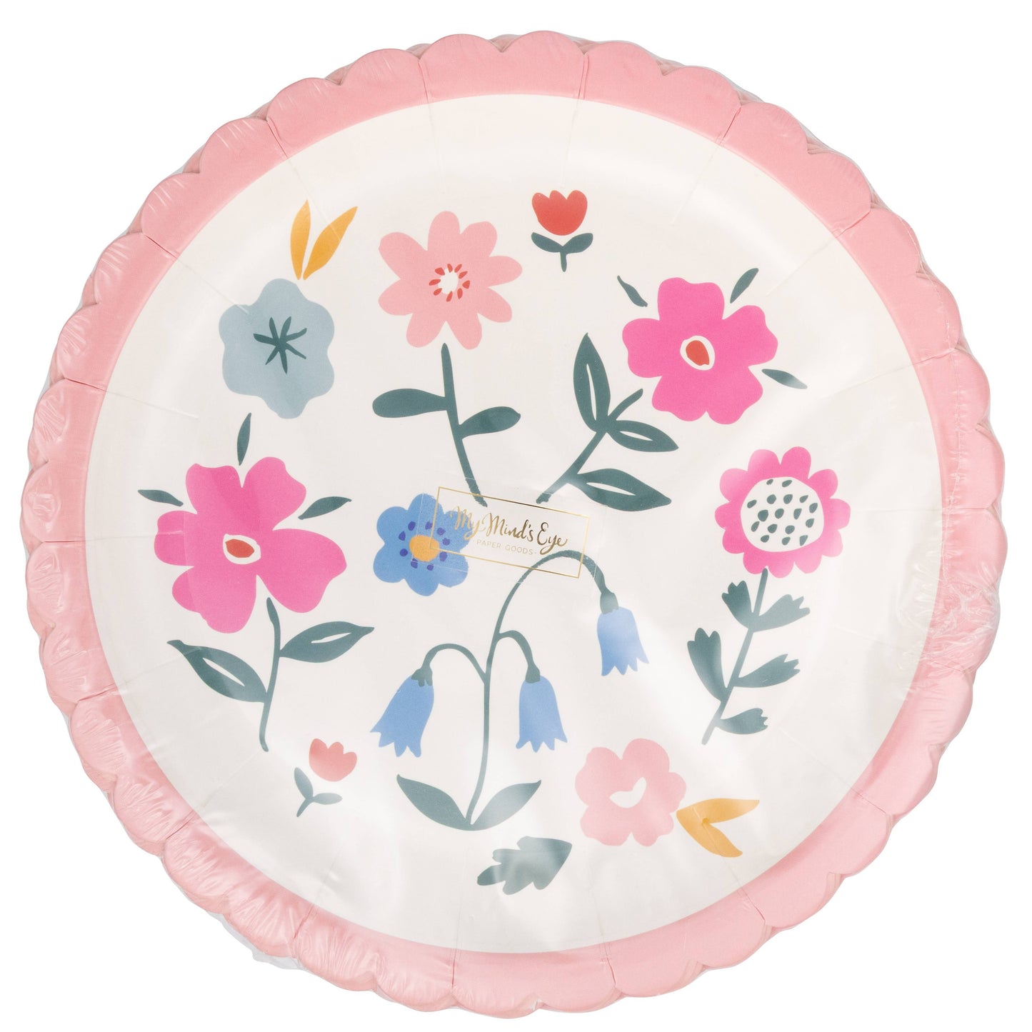 Floral Round 8" Plates 8ct