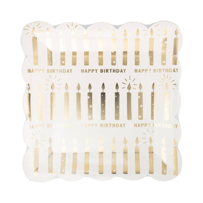 Happy Birthday Candles 9" Plate