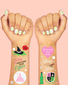 Wicked Witch Emerald City Tats - 50 temporary tattoos, kids