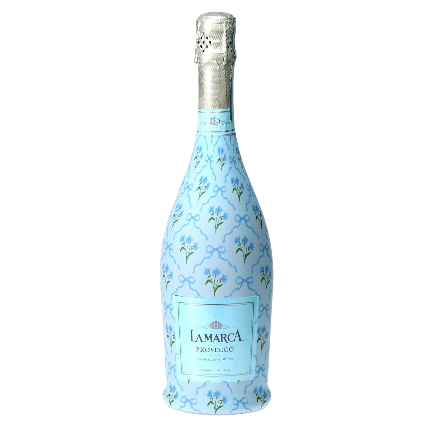 Beau Bottle Blue Bows and Blossoms - Prosecco Collection