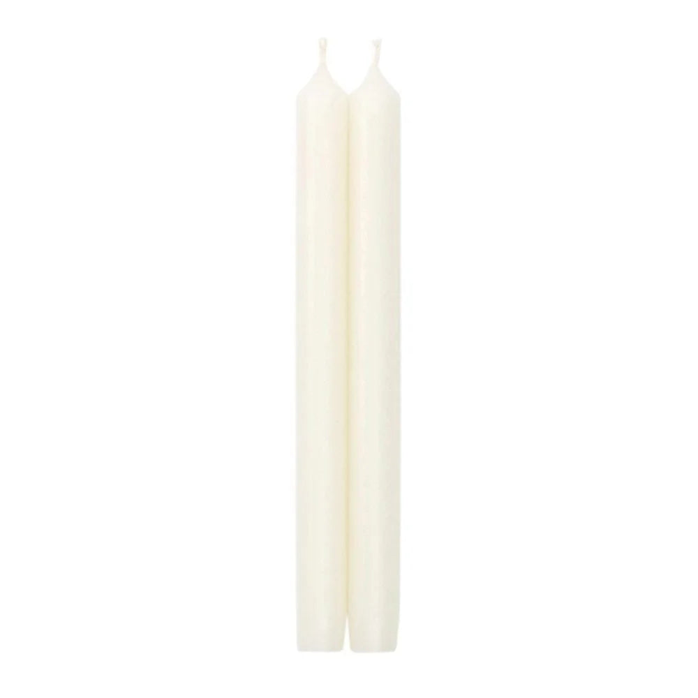 Taper 10in Candles Set of 2 - White