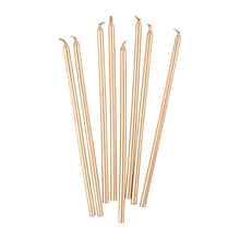 Birthday Slims 6in Candles 16ct - Gold