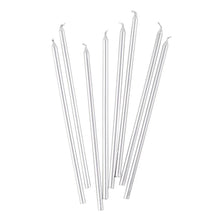 Birthday Slims 6in Candles 16ct - Silver