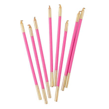 Birthday Slims 6in Candles 16ct - Fuchsia & Gold