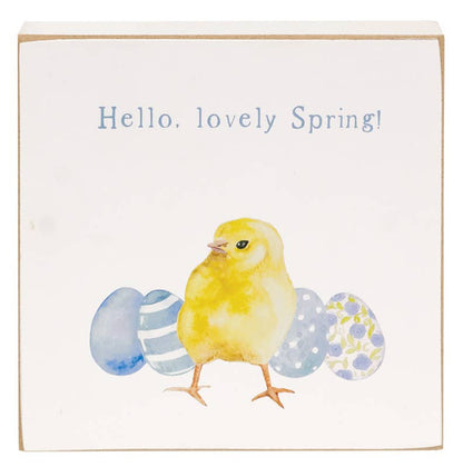 Everybunny Welcome Square Block, 2 Assorted