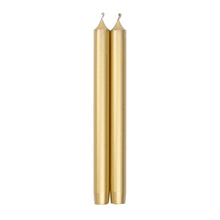 Taper 10in Candles Set of 2 - Gold Metallic