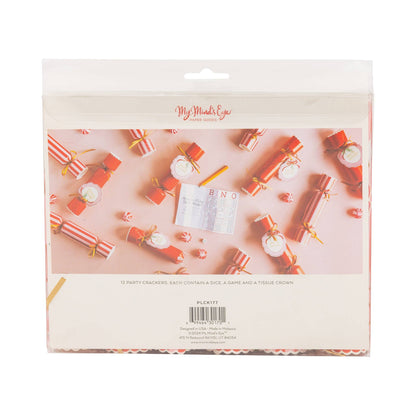Red and Pink Christmas Crackers