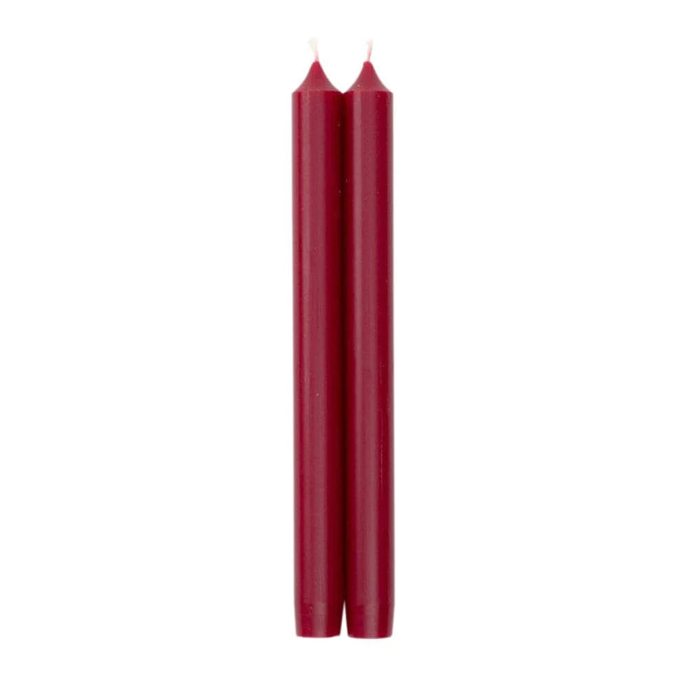 Taper 10in Candles Set of 2 - Cranberry