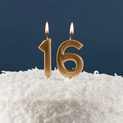 Number Candle Gold