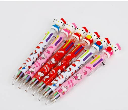 Sanrio Characters 6 Color Ball Point Pencil- 0.7mm