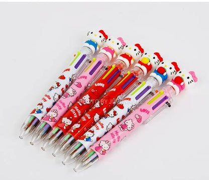 Sanrio Characters 6 Color Ball Point Pencil- 0.7mm
