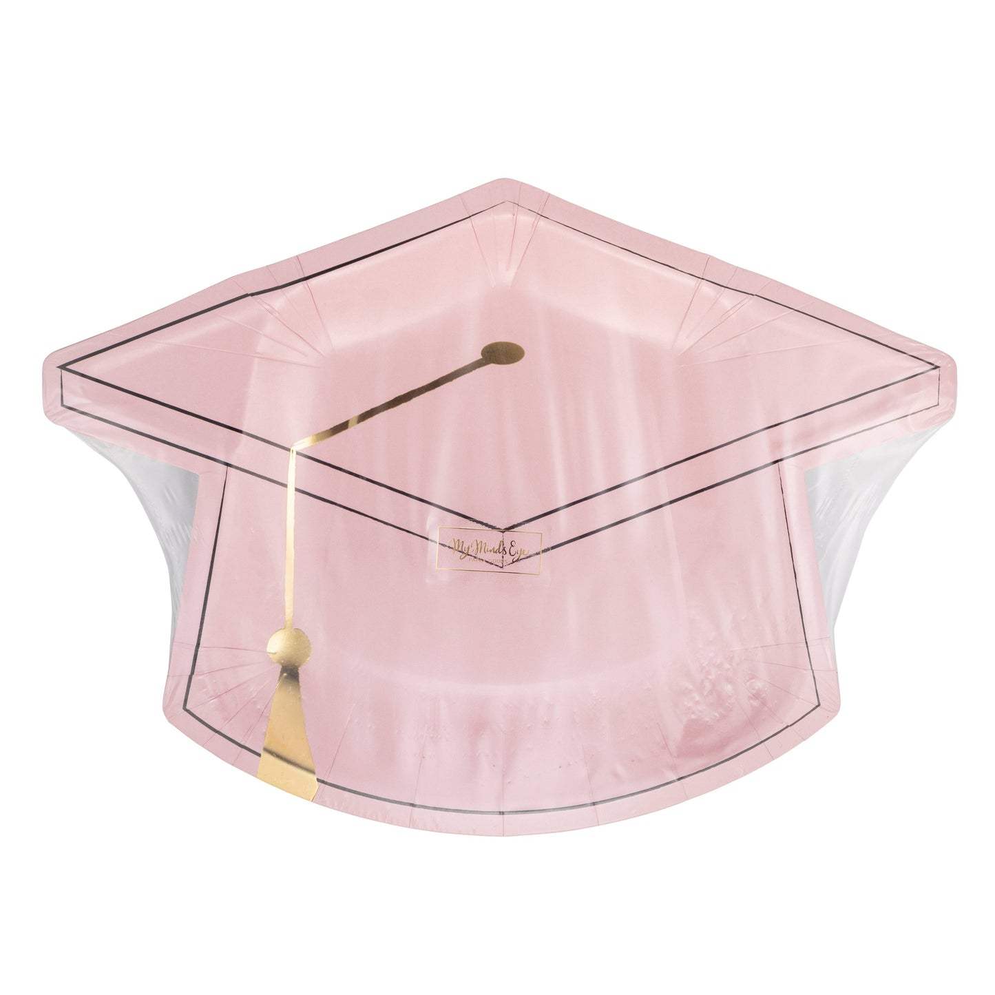 Pink Cap Shaped Plates 8ct