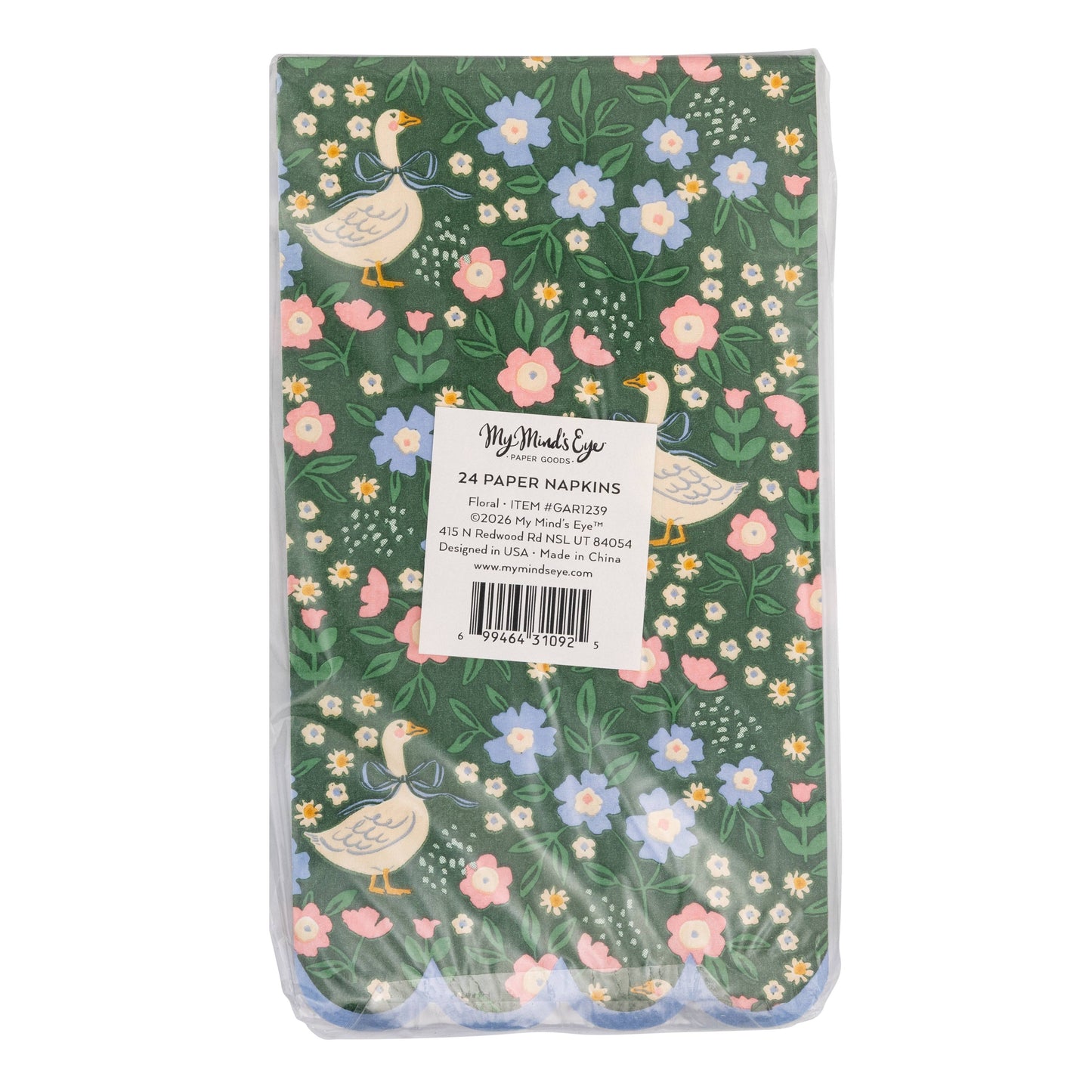 Goose Pattern Dinner Napkins 24ct