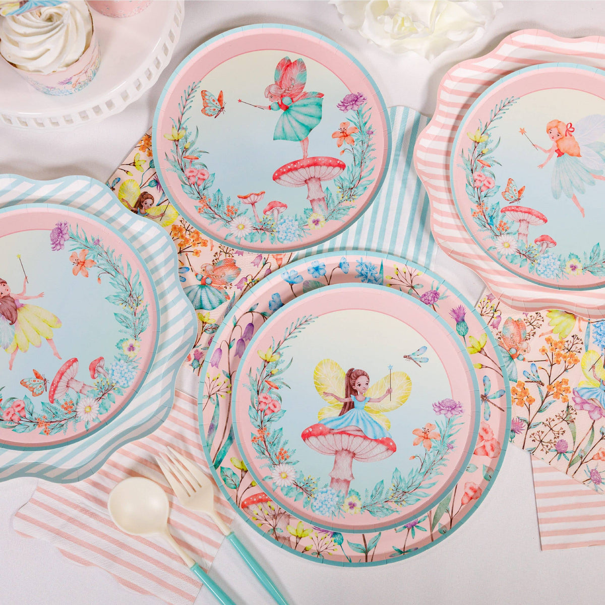 Fairy Garden Paper Plates – 8 in Partyware