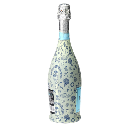 Beau Bottles Blue Wedding Toile- Prosecco Collection