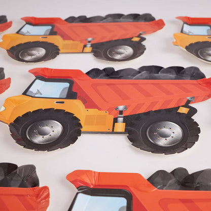 Dump Truck Paper Plates – 8 in Partyware