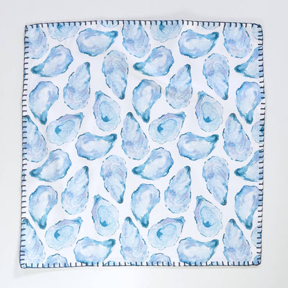 Mussel Shell Fabric Napkin | Oyster Shell Napkin | Set of 4