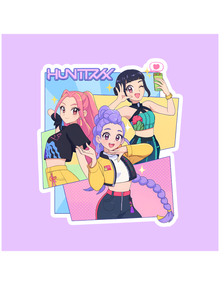 Huntrix Selfie Kpop Demon Hunters Sticker
