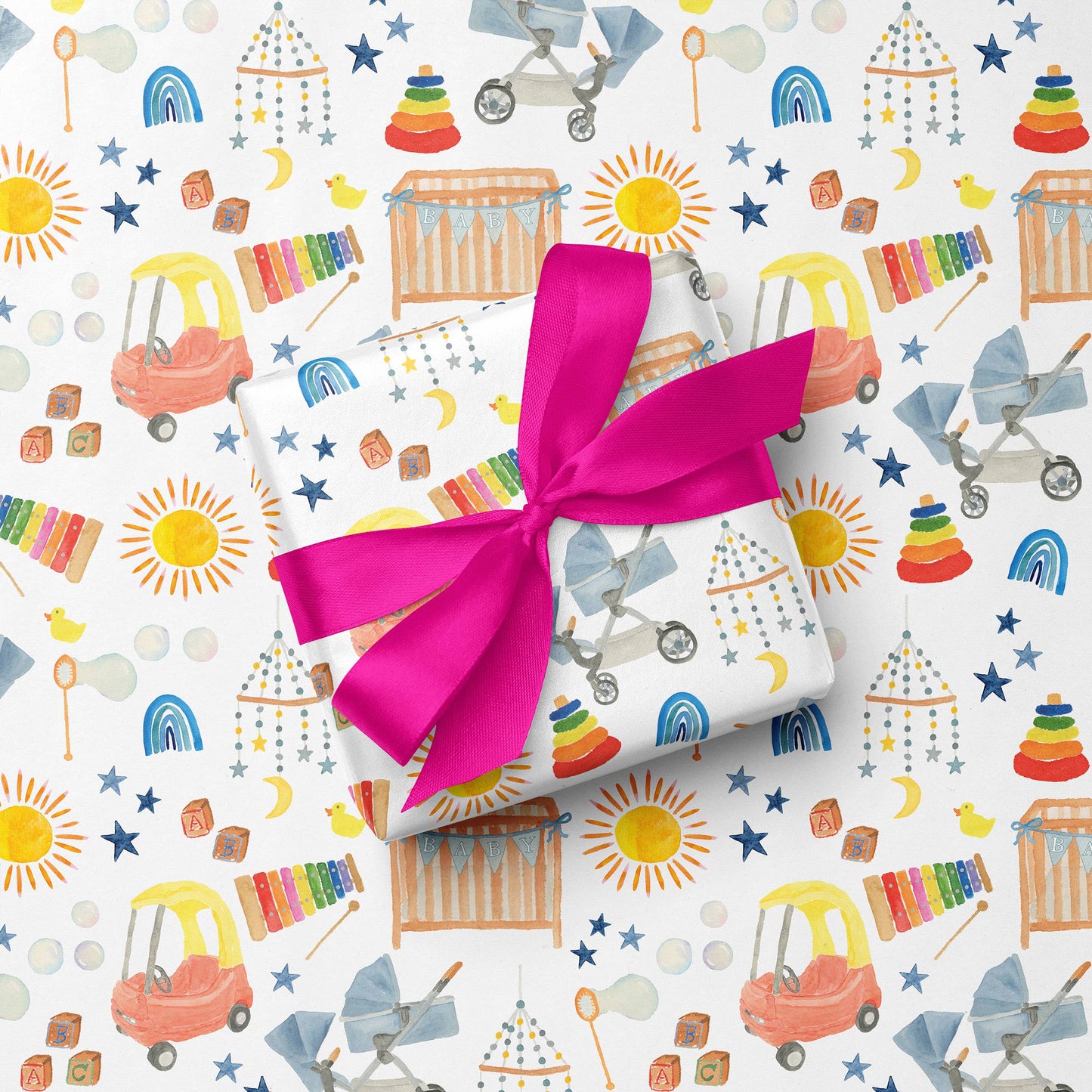 Baby Shower Gift Wrap | Baby Shower Wrapping Paper