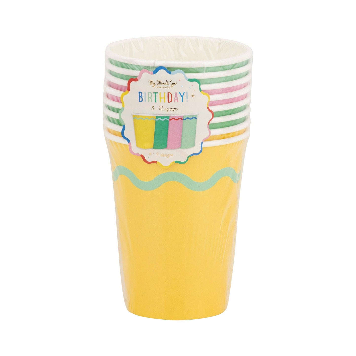 Birthday 12oz Party Cups Set 8ct