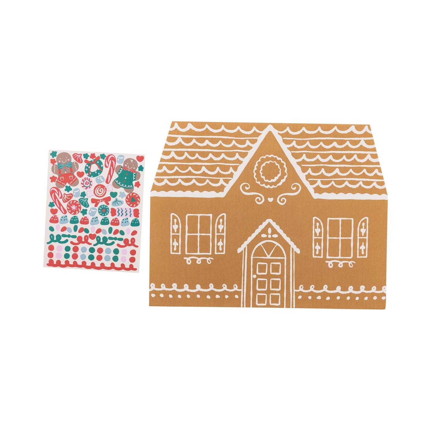 Gingerbread Placemat with Stickers 12ct